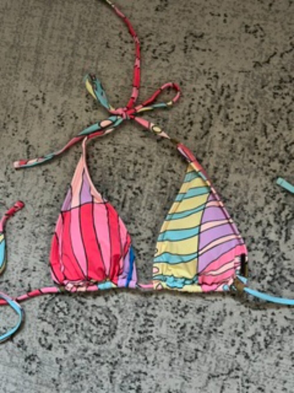 🧡3/$15 Billabong Surfadelic Triangle Bikinitop S